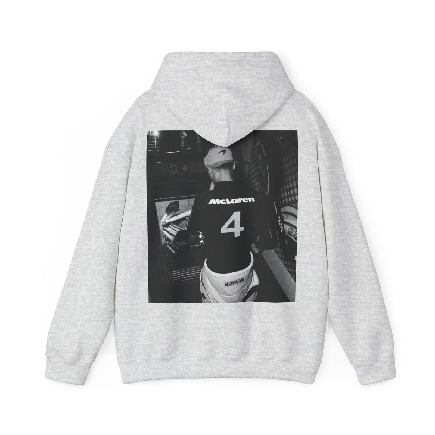 Lando Norris Black and White Hoodie