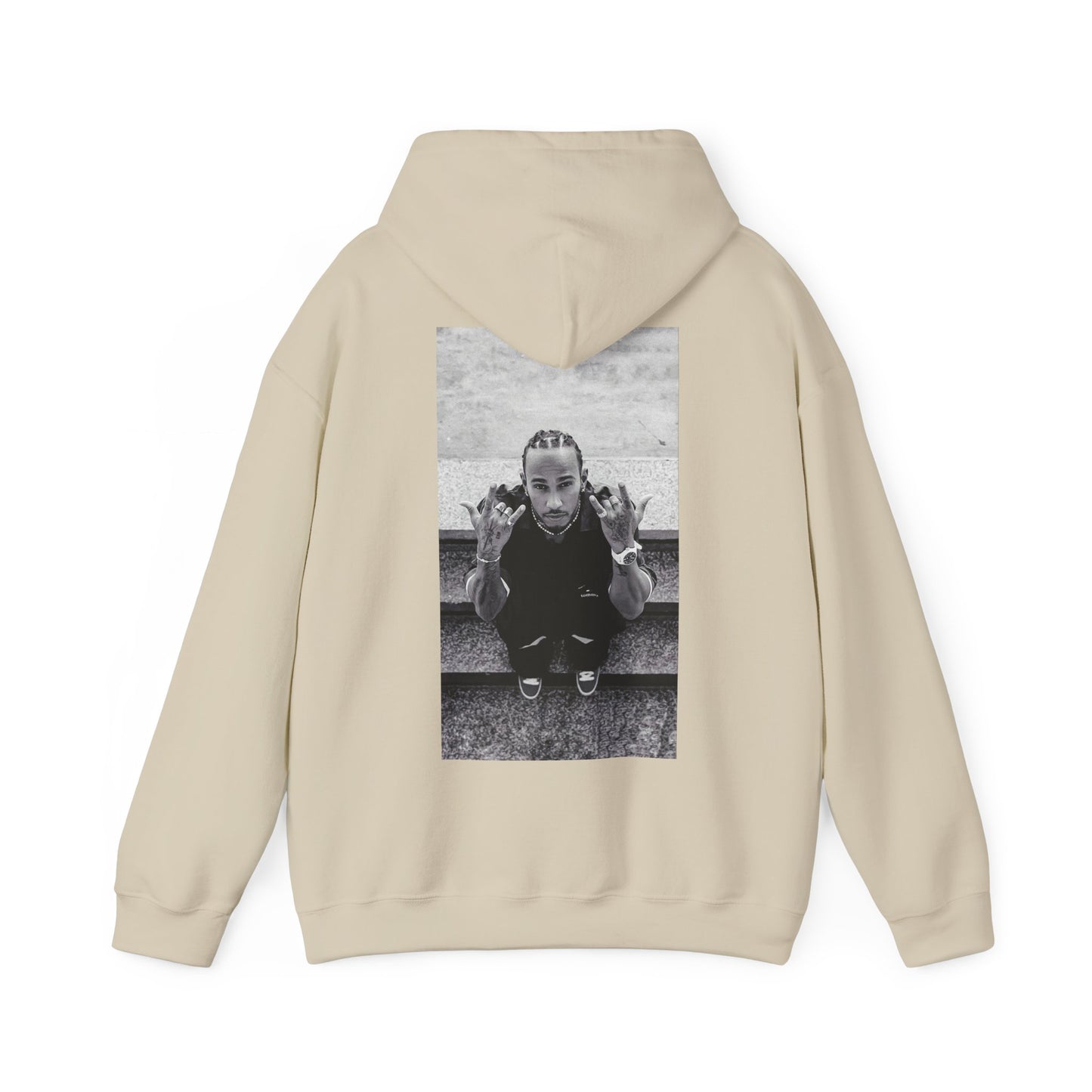 Lewis Hamilton Black and White Hoodie