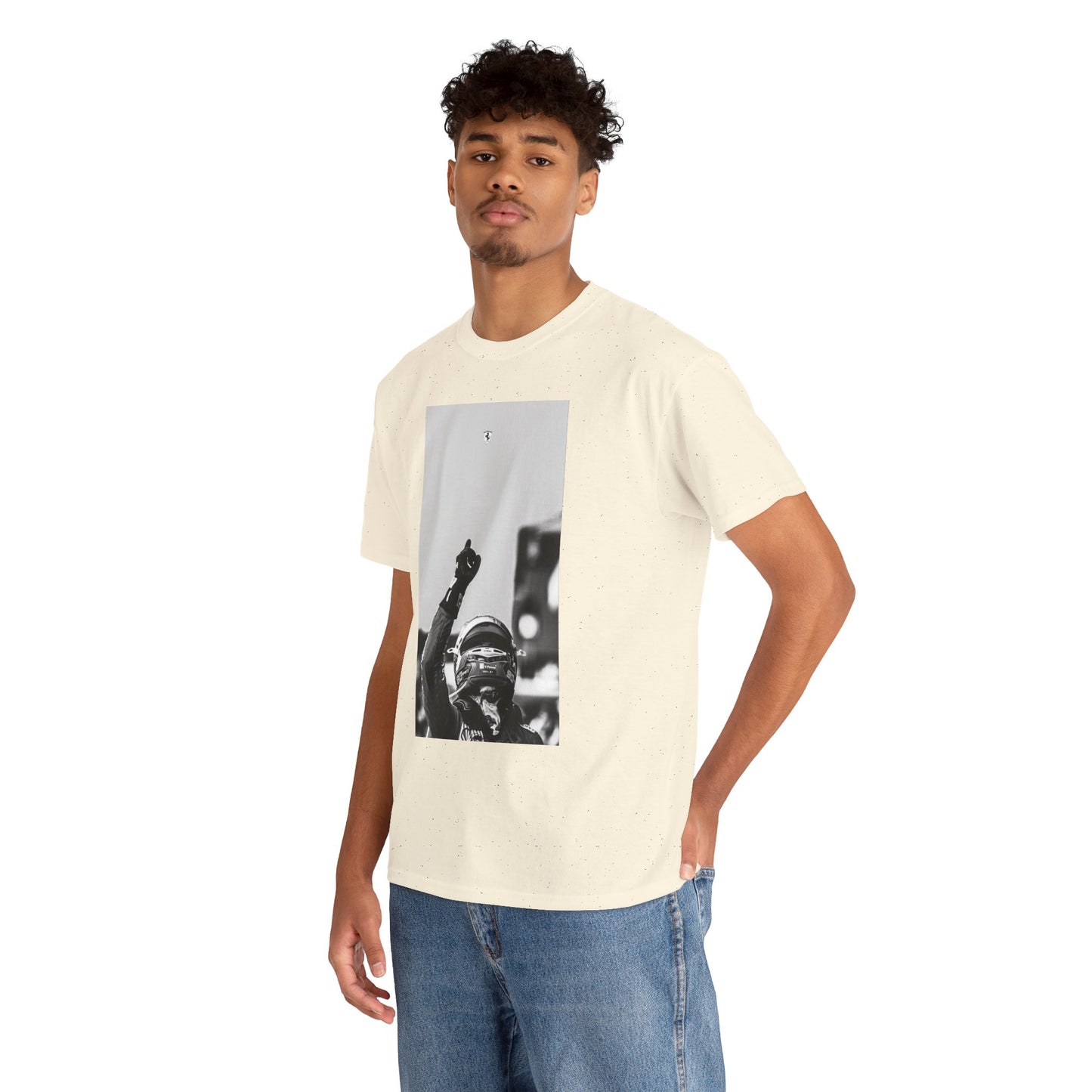 Black and White Charles Leclerc Tee