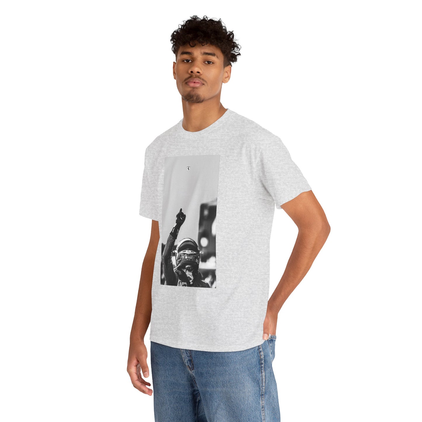 Black and White Charles Leclerc Tee