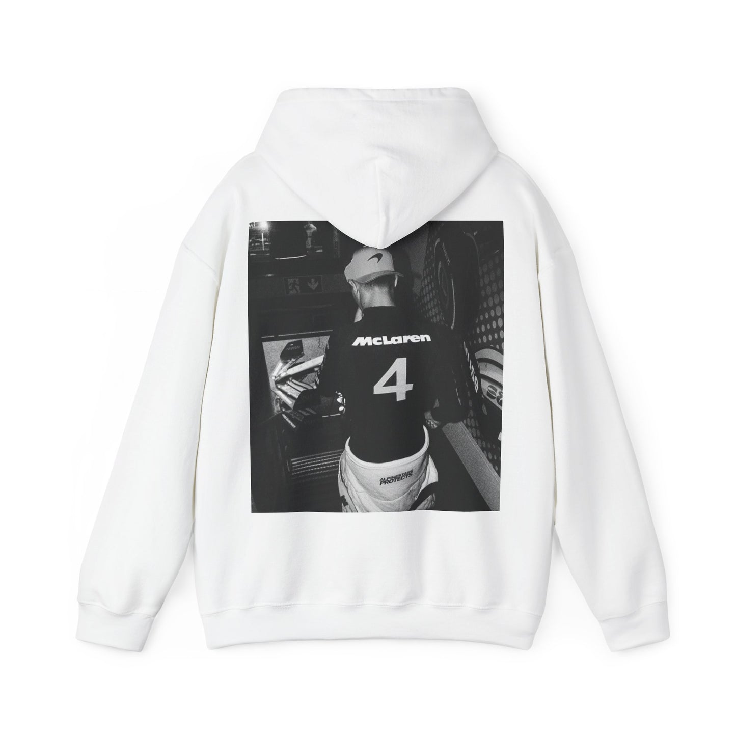 Lando Norris Black and White Hoodie