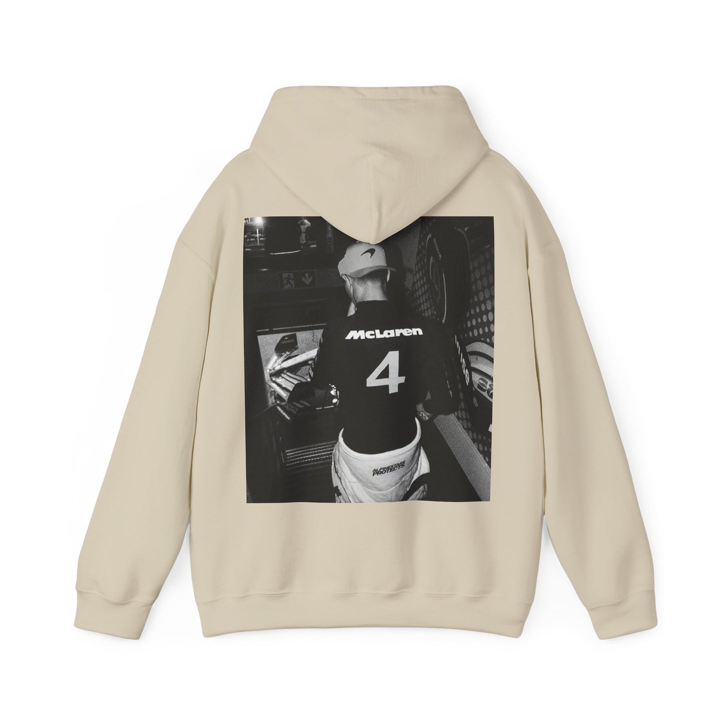 Lando Norris Black and White Hoodie